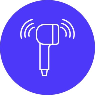 Bir dolgu simgesinin vektör illüstrasyonu