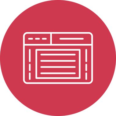 vektör web simgesi çizimi