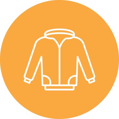 Eşsiz Ceket Vektör Satırı Simgesi