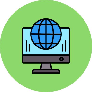 Web tasarım simgesi. Basit resimleme