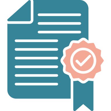 belge simgesi vektör illüstrasyonu