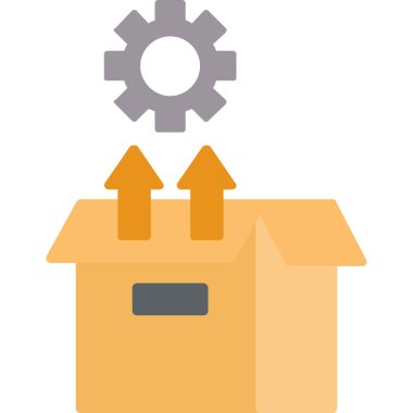 Bir ev simgesinin vektör illüstrasyonu