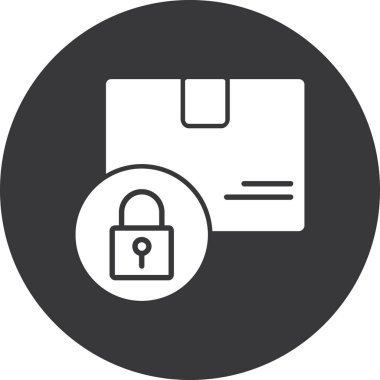 kilit simgesi, vektör illüstrasyonu