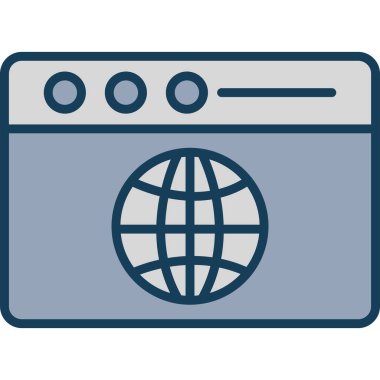 genel ağ vektör simgesi düzenlenebilir