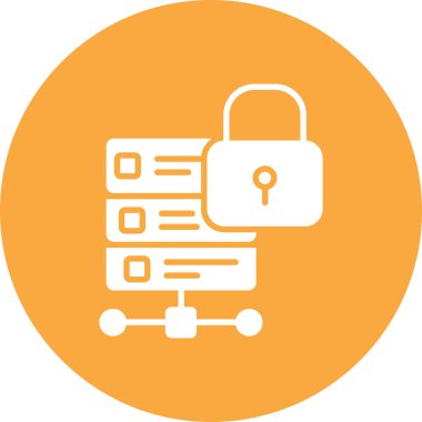 Kilit. Web simgesi basit illüstrasyon