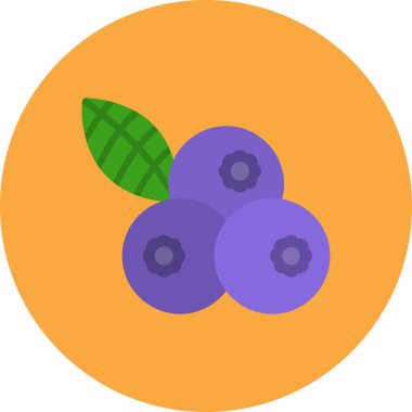 Üzüm. Web simgesi basit illüstrasyon