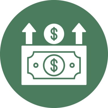 Para için. Web simgesi basit illüstrasyon