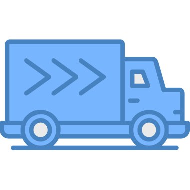 Kamyon. Web simgesi basit illüstrasyon