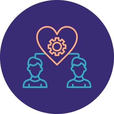 Modern simgenin vektör illüstrasyonu