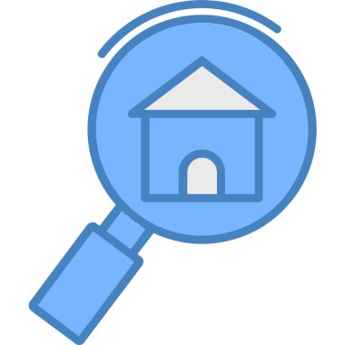 Ara. Web simgesi basit illüstrasyon