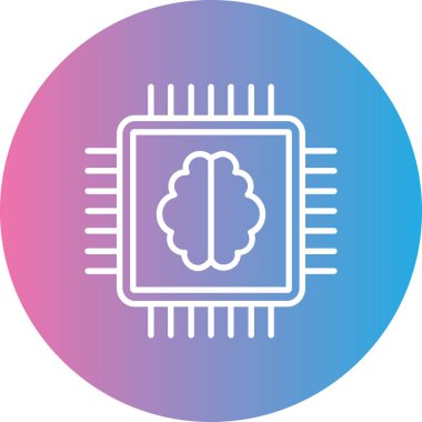 Vektör Beyin simgesi illüstrasyonu