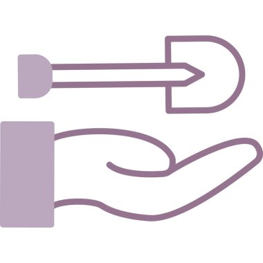 İngiliz anahtarı ikonuyla el. vektör tasarımı