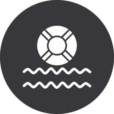 Su simgesinin vektör illüstrasyonu