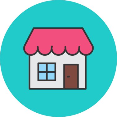 Deponun Vektör İllüstrasyonu, Basit Simge