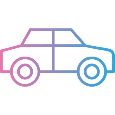 - Araba. Web simgesi basit illüstrasyon