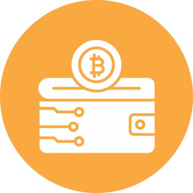 Bitcoin simgesi, vektör çizimi