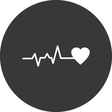 Kalp simgesinin vektör illüstrasyonu