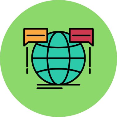 vektör Dünya simgesi illüstrasyonu