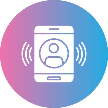 Vektör mobil simgesi, vektör illüstrasyonu