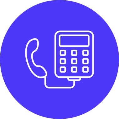 Telefon simgesi vektör illüstrasyonu