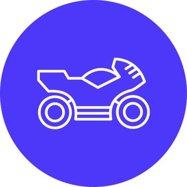 Bir scooter simgesinin vektör çizimi