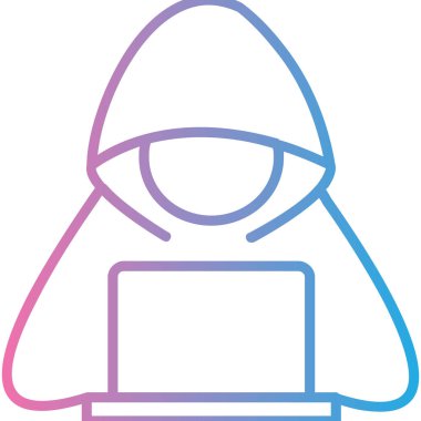 Hacker simgesi, anahat stili