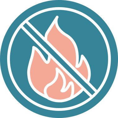 Moda biçimi izole edilmiş arkaplanda alev simgesi