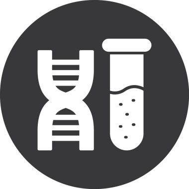 Moda biçimi izole edilmiş arkaplanda DNA molekül simgesi