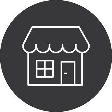 Ev simgesinin vektör illüstrasyonu