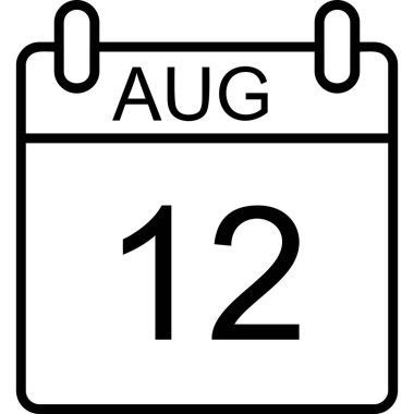 Takvim simgesi tasarımı, vektör illüstrasyonu