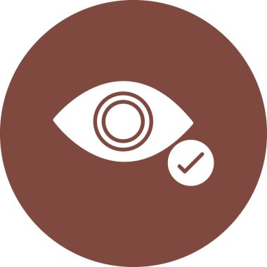 Göz. Web simgesi basit illüstrasyon