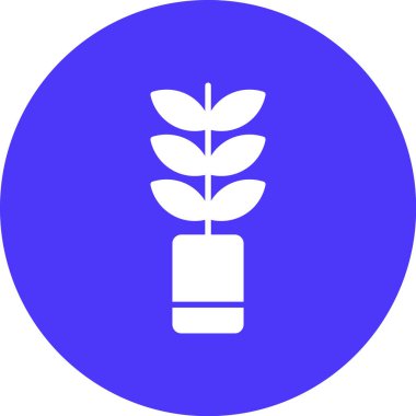 Bitki simgesinin vektör illüstrasyonu