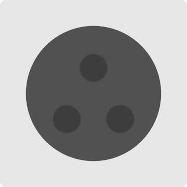 Yuvarlak düğmenin vektör çizimi