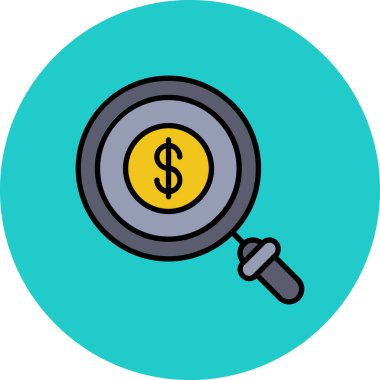 Kişisel kullanım için arama vektörü simgesi modern basit vektör çizimi, kullan