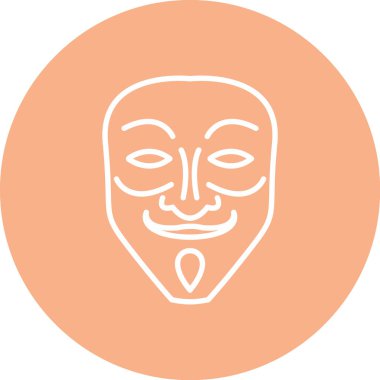 Bir yüz simgesinin vektör illüstrasyonu