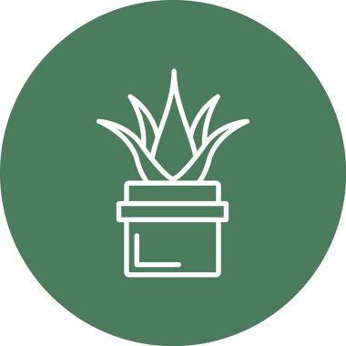 Bitki simgesinin vektör illüstrasyonu