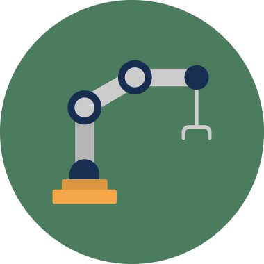 Robotik kol simge vektör çizim