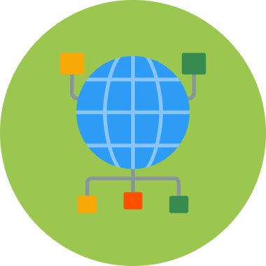 dünya ikonu vektör illüstrasyon tasarımı.