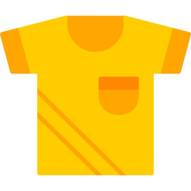 Gömlek düz vektör simgesi