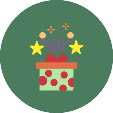 hediye simgesi vektör illüstrasyonu