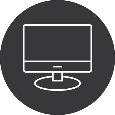 Bilgisayar. Web simgesi basit illüstrasyon