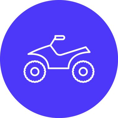 Motorsiklet. Web simgesi basit illüstrasyon