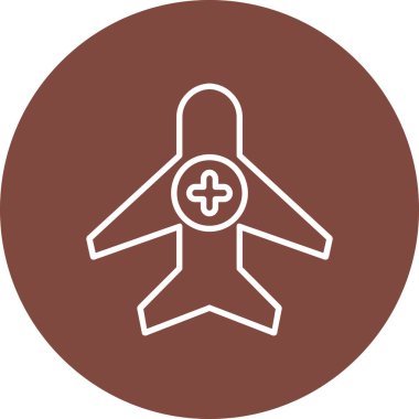 Uçak. Web simgesi basit illüstrasyon