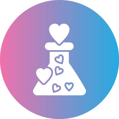 Bir aşk simgesinin vektör illüstrasyonu