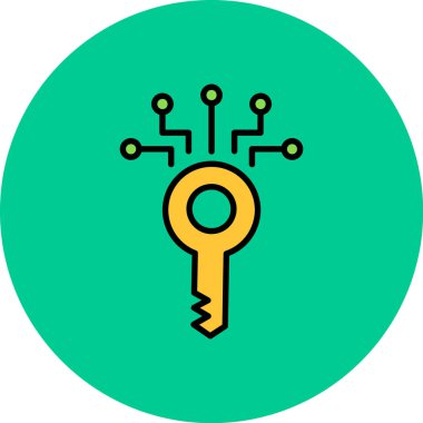 anahtar simgesi, vektör illüstrasyonu