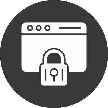 kilit vektör simgesi modern basit illüstrasyon