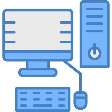 bilgisayar sunucu vektör çizim