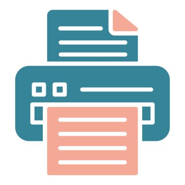 Kağıt belge düz vektör simgesi