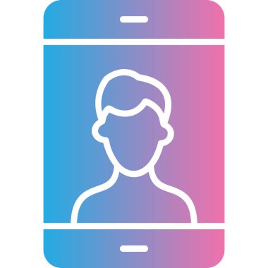 Akıllı telefon simgesinin vektör illüstrasyonu