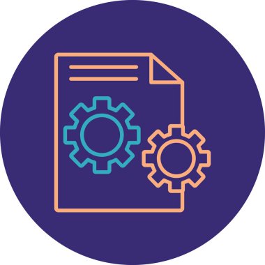 Seo simgesinin vektör illüstrasyonu